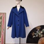 Moschino vintage blu coat in lana & Cashmere