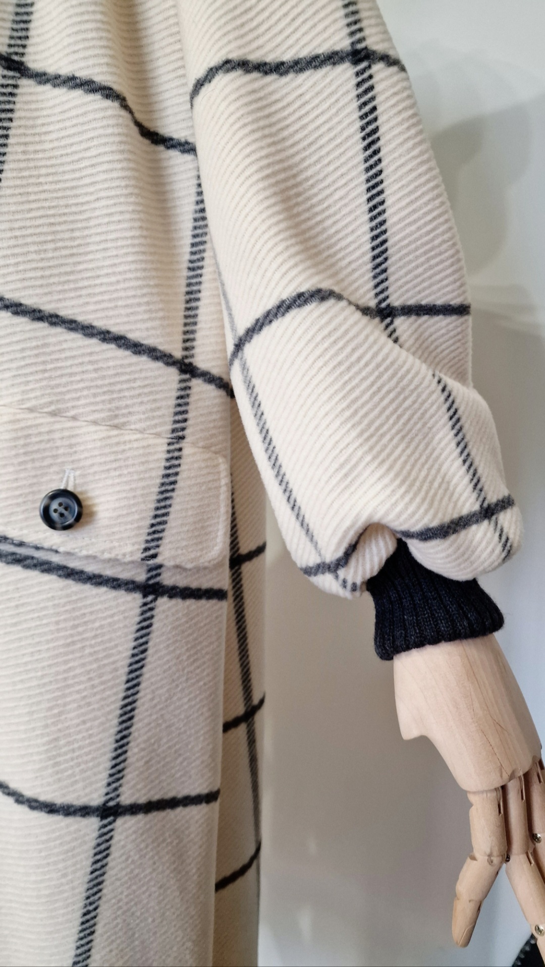 Cappotto vintage ma nuovo by Valentino patter a quadri tg 40 - immagine 12