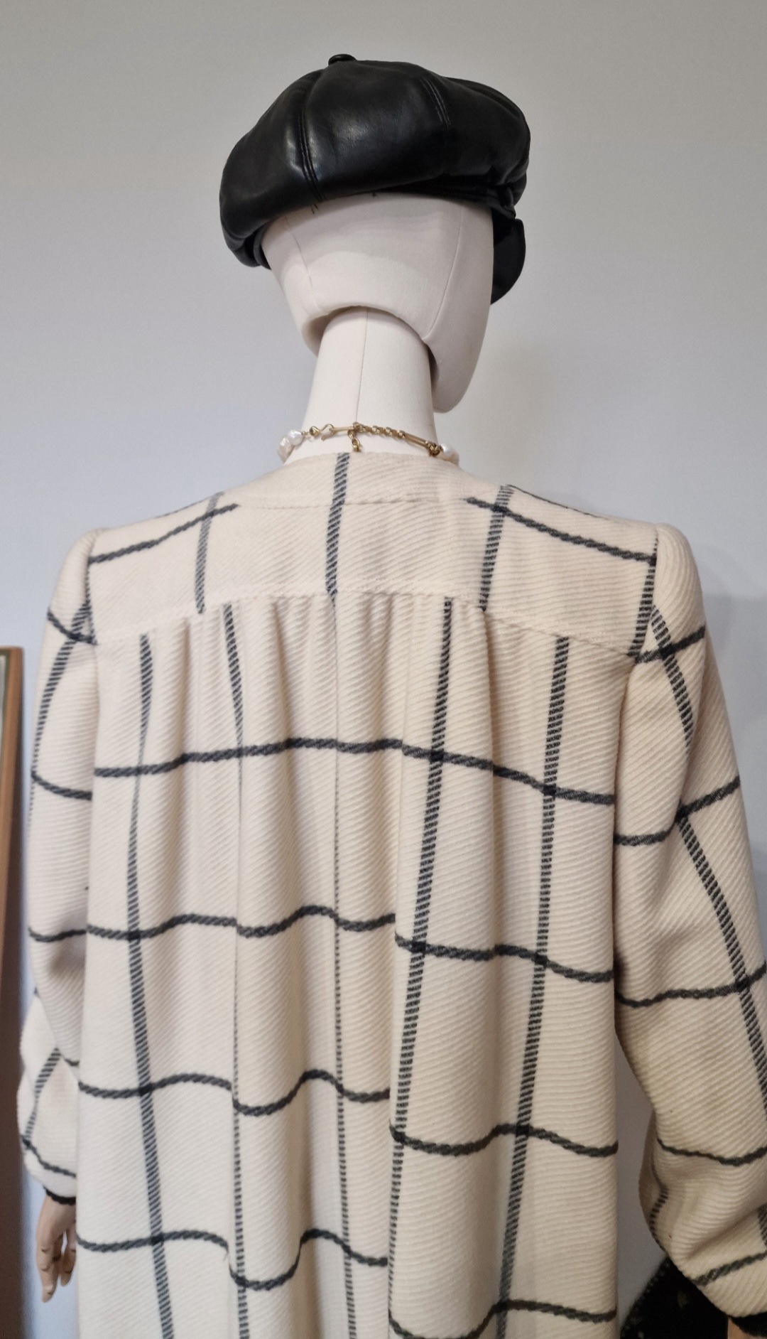 Cappotto vintage ma nuovo by Valentino patter a quadri tg 40 - immagine 13