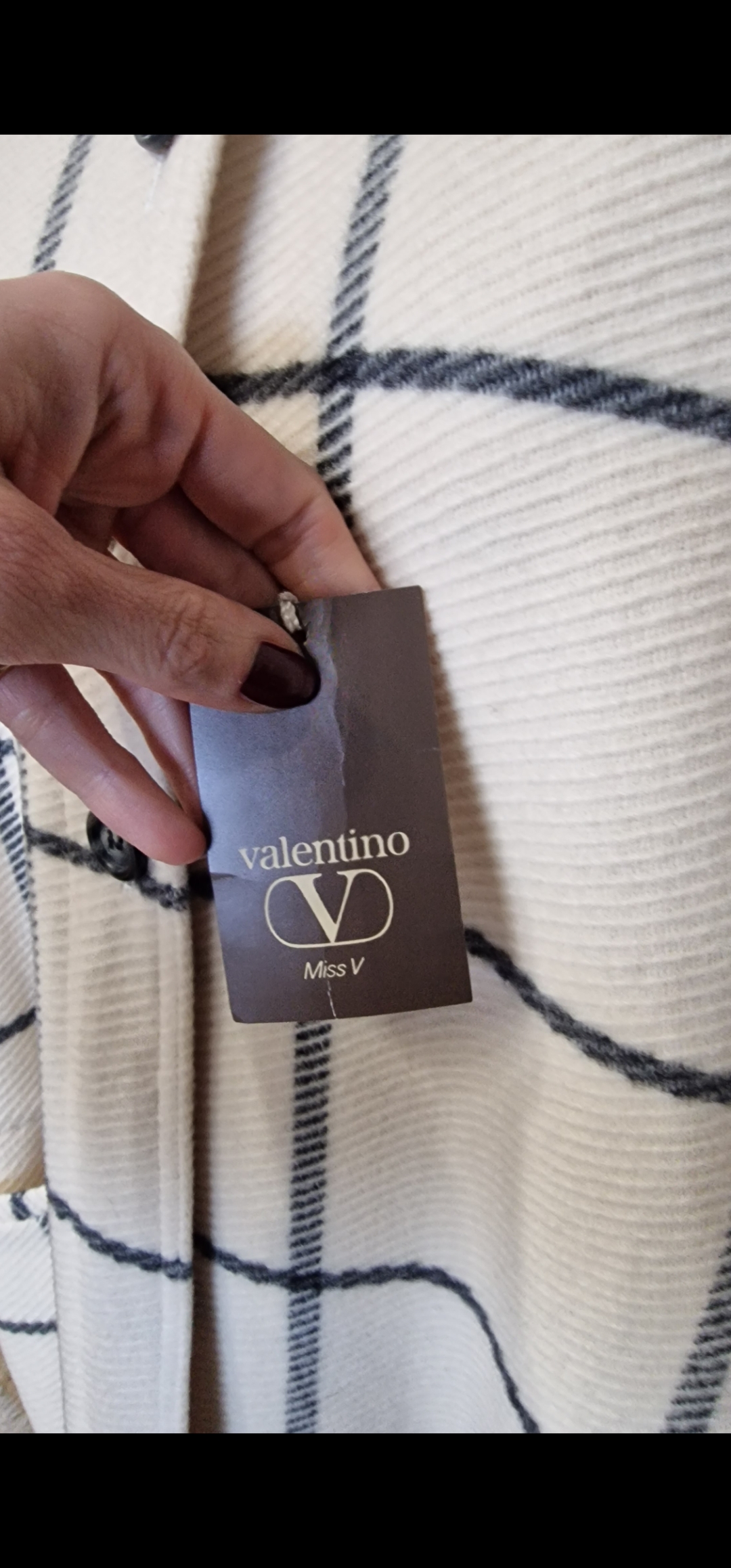 Cappotto vintage ma nuovo by Valentino patter a quadri tg 40 - immagine 10
