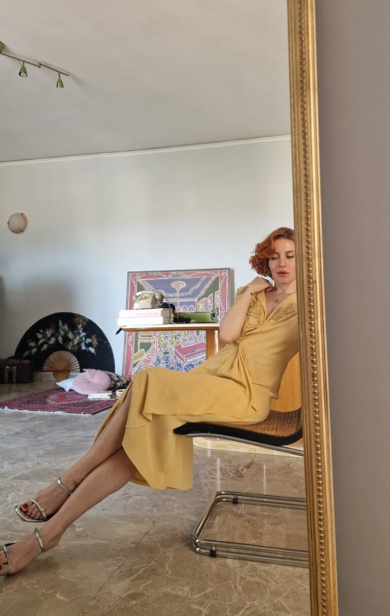 Autentico abito "Opera d'arte" the Great Gatsby vintage Sartoriale anni 40 - immagine 2