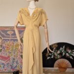 Autentico abito "Opera d'arte" the Great Gatsby vintage Sartoriale anni 40