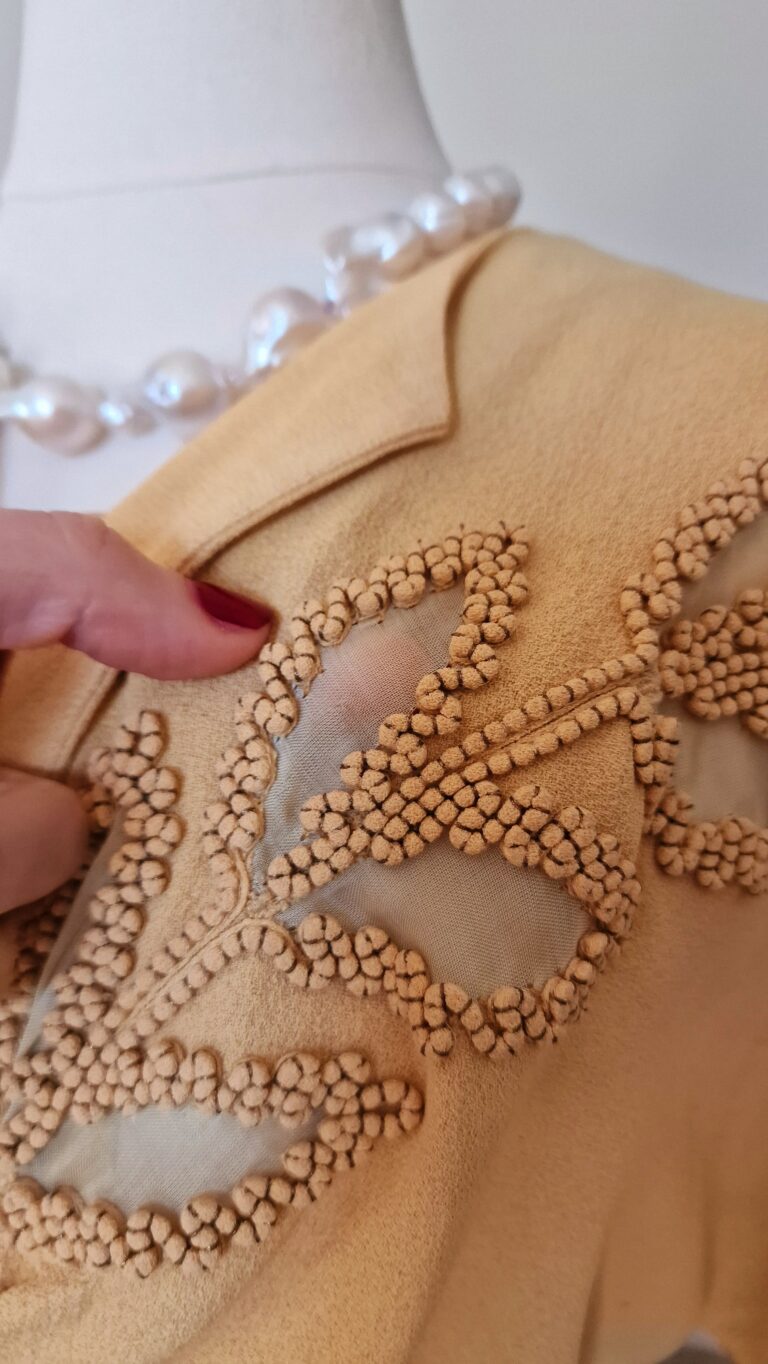 Autentico abito "Opera d'arte" the Great Gatsby vintage Sartoriale anni 40 - immagine 8