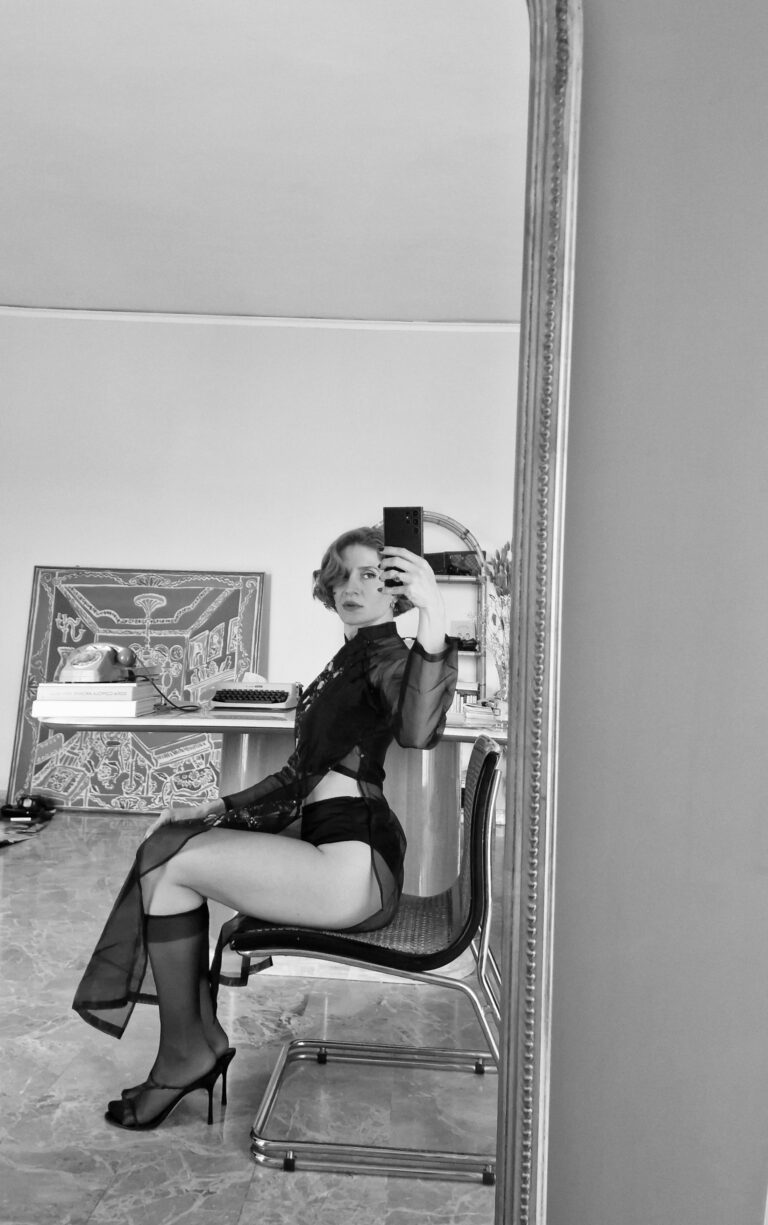 The Black organza Qipao dress - immagine 9