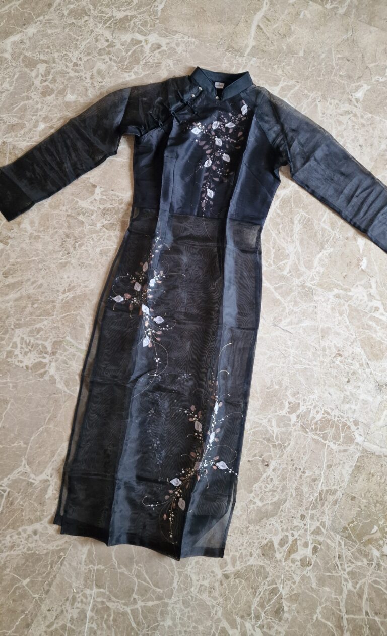 The Black organza Qipao dress - immagine 10