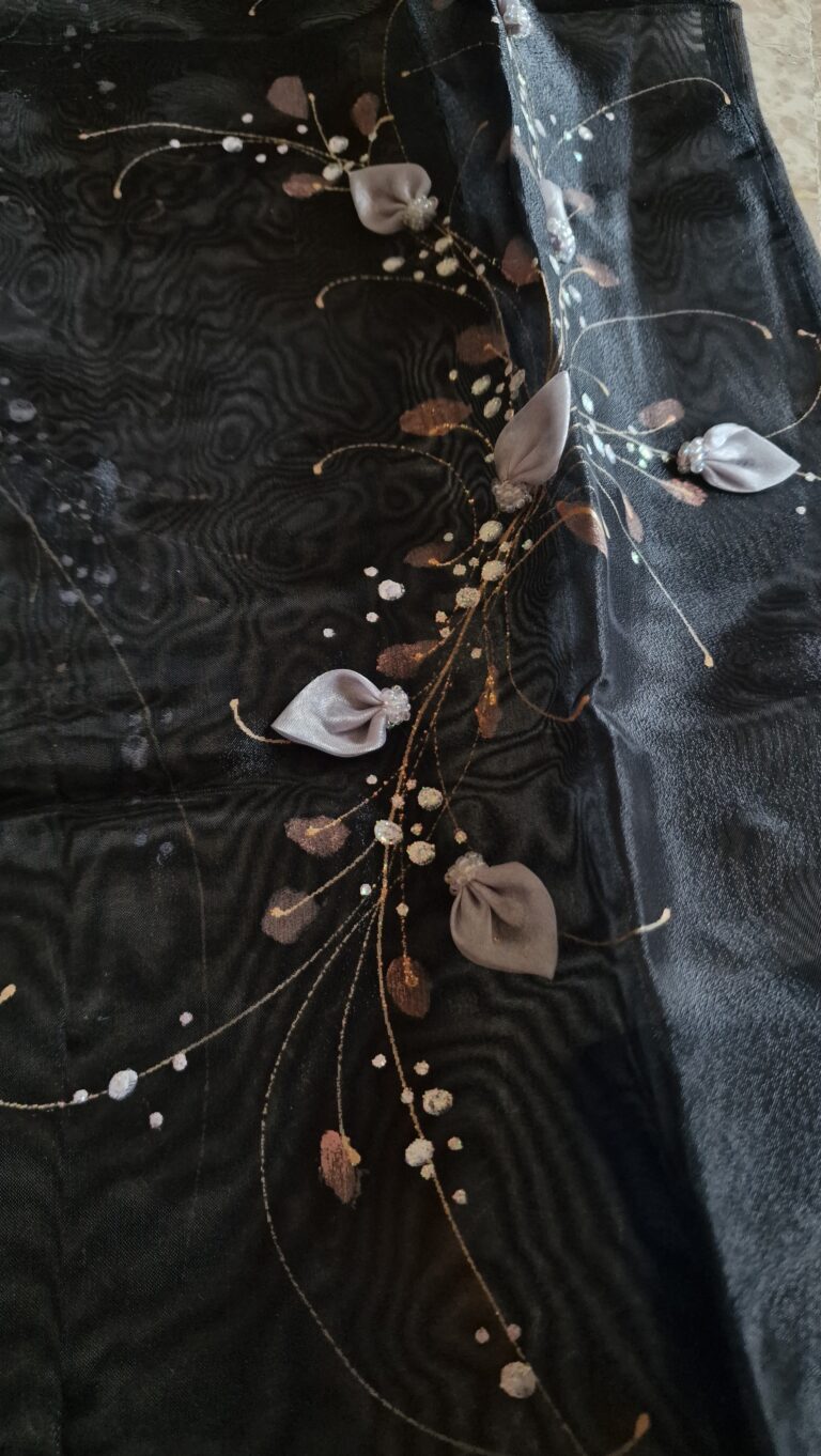 The Black organza Qipao dress - immagine 11