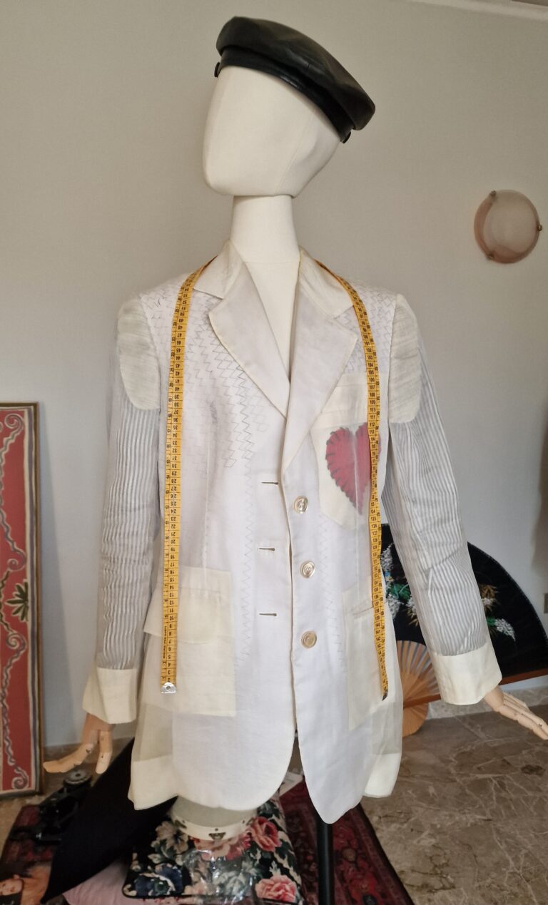 Giacca vintage Moschino Couture anni 80 in organza - immagine 4