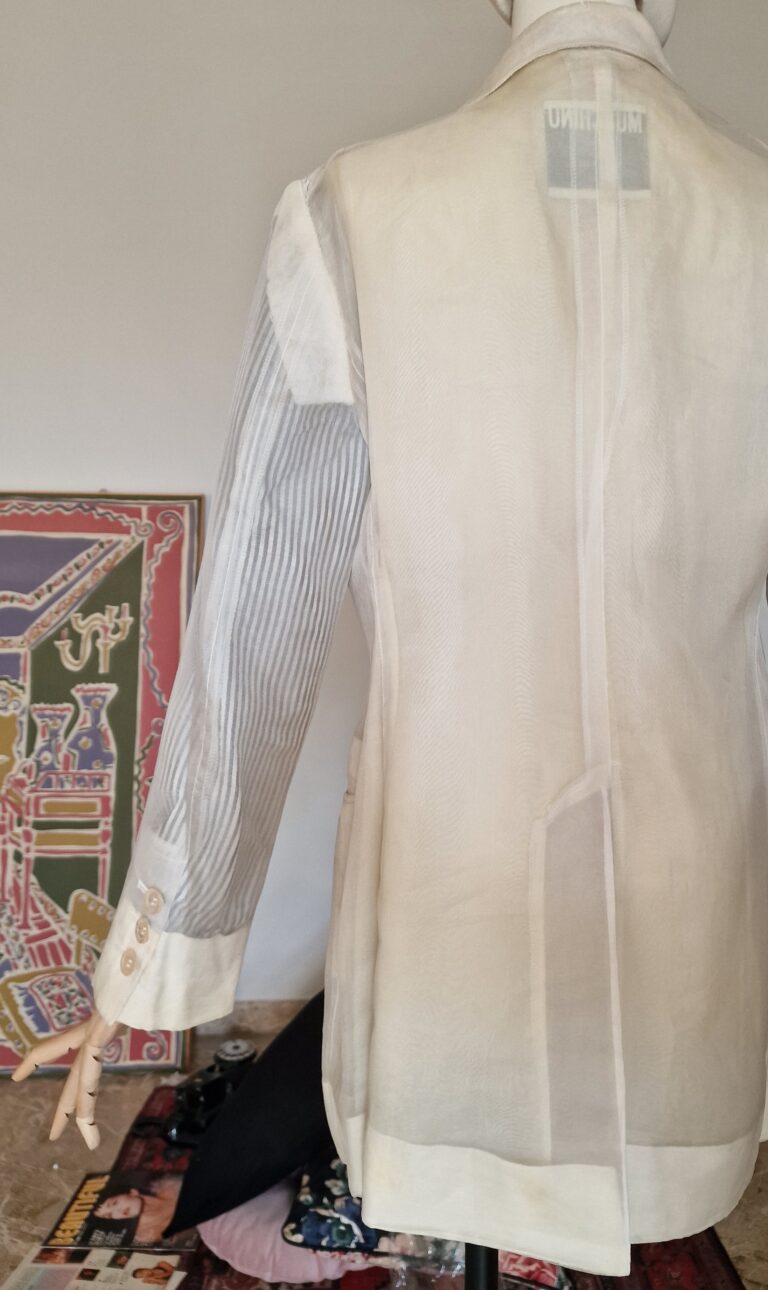 Giacca vintage Moschino Couture anni 80 in organza - immagine 5