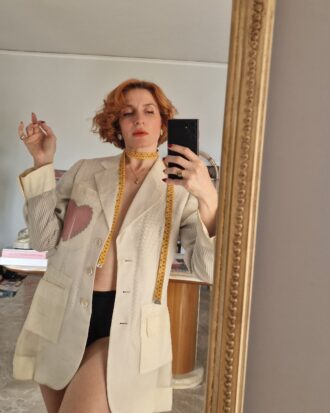 Giacca vintage Moschino Couture anni 80 in organza