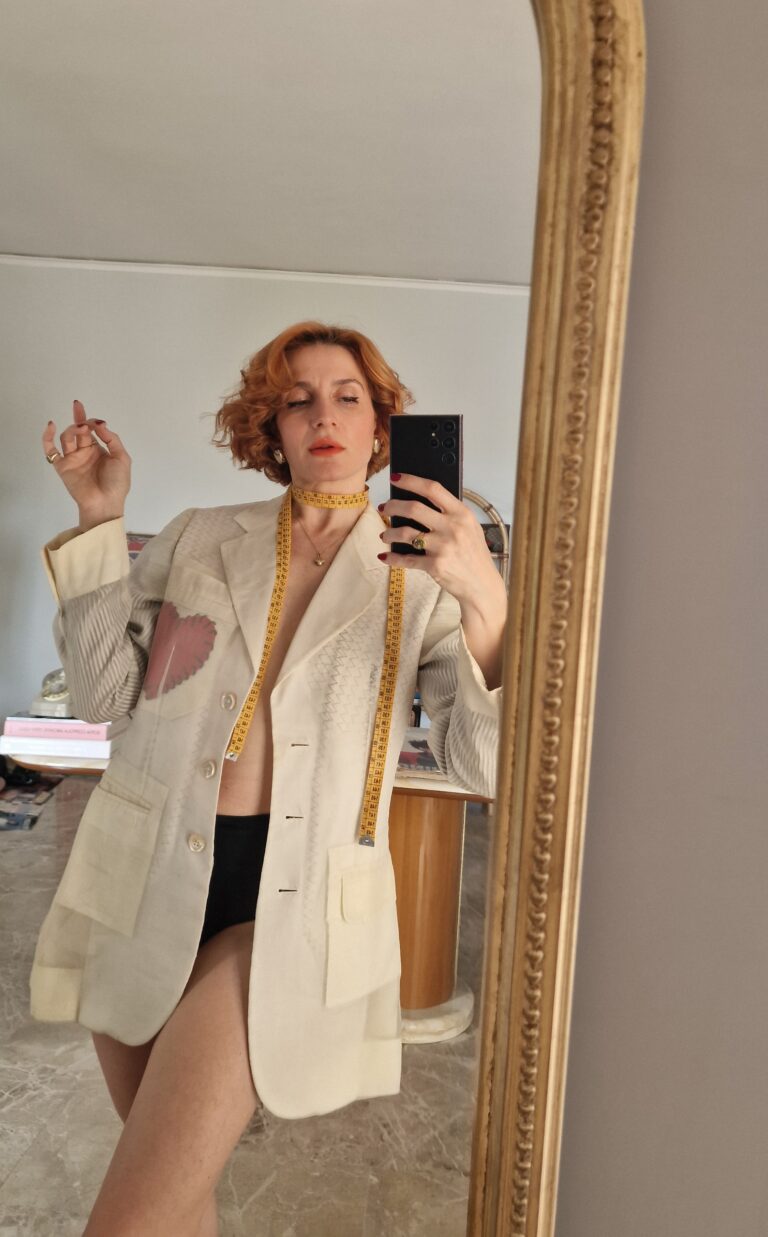 Giacca vintage Moschino Couture anni 80 in organza