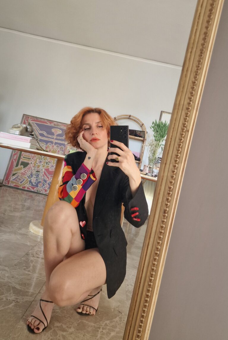 Giacca vintage Moschino Couture anni 80 in organza - immagine 7