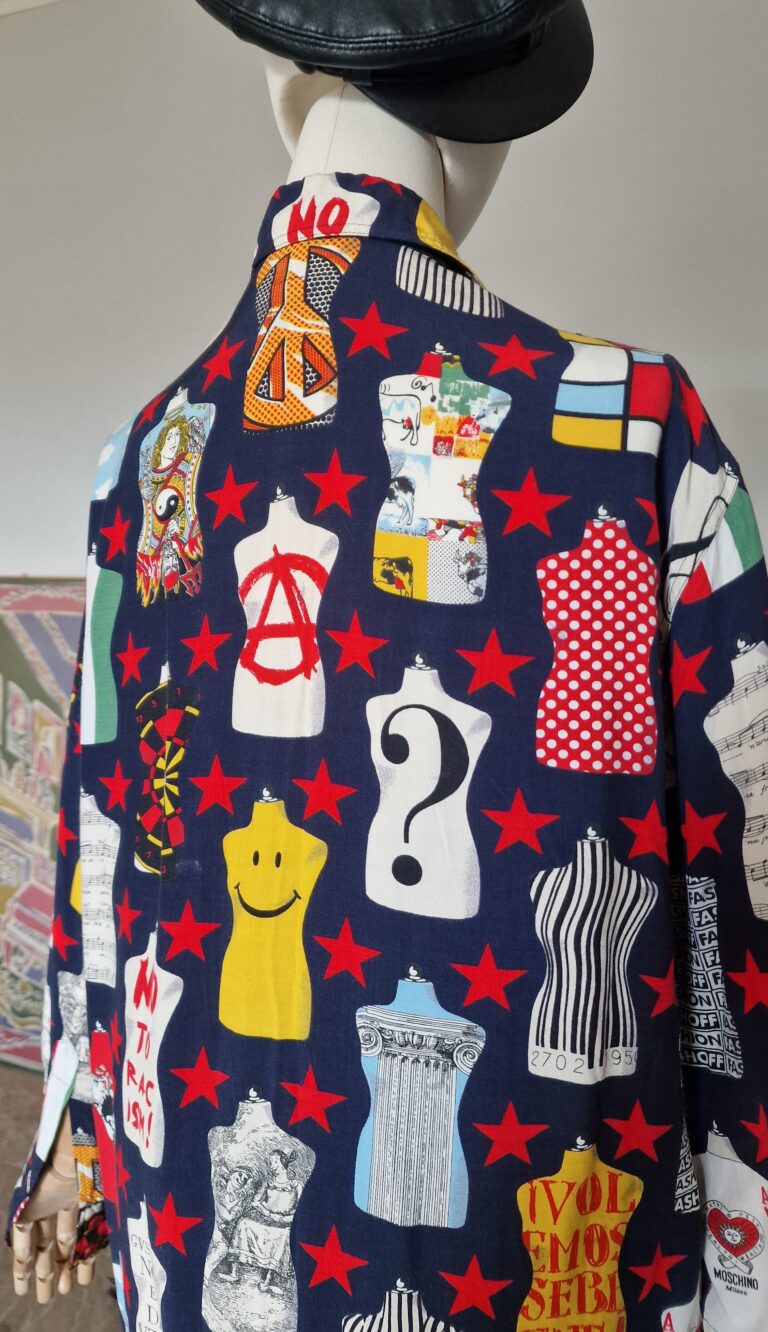 Camicia vintage By Moschino anni 90 " No Racism" - immagine 11