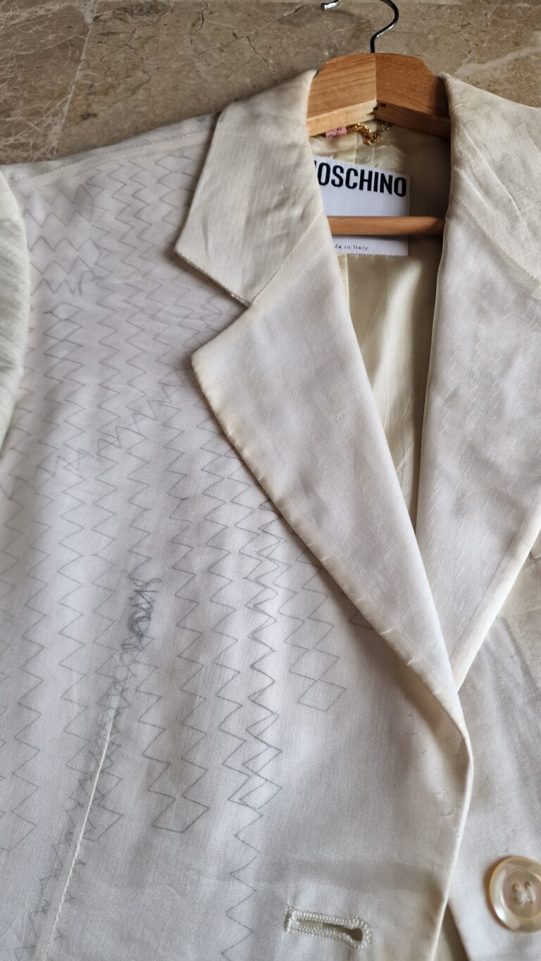 Giacca vintage Moschino Couture anni 80 in organza - immagine 8
