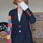 Moschino Couture vintage jacket d'archivio manica Patchwork 1989