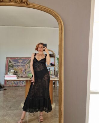 Abito sottoveste vintage ma nuovo di Joelle by La Perla nero