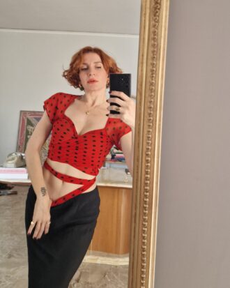Top vintage anni 90 by MOSCHINO in Pura Seta