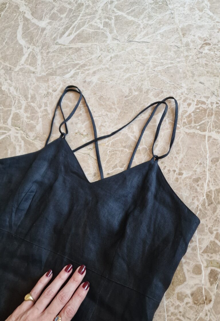 Abito nero in Puro Lino by Alysi, nuovo. - immagine 9