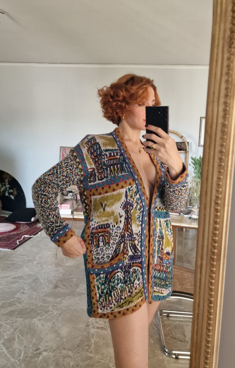Cardigan vintage d'archivio anni 70 by MISSONI - immagine 7