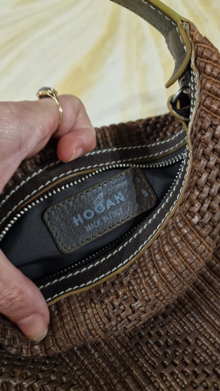 Mini bag in Raffia e pelle cioccolato by HOGAN - immagine 6