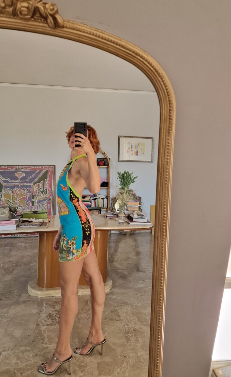 Versace vintage dress d'archivio "Paro a Disparo" - immagine 3