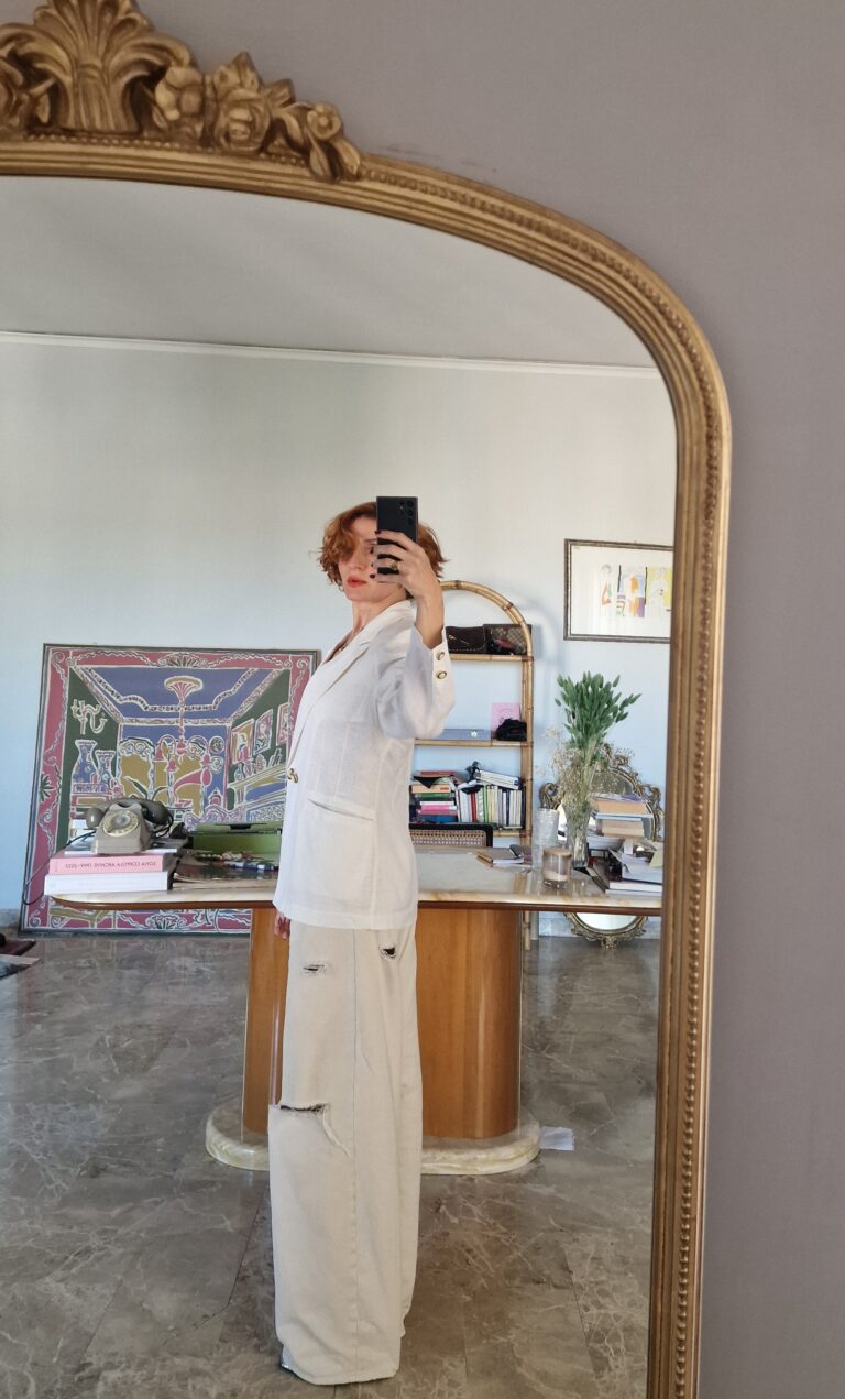 Giacca in Puro Lino white - immagine 2