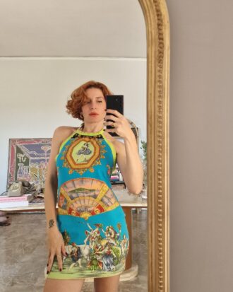 Versace vintage dress d'archivio "Paro a Disparo"