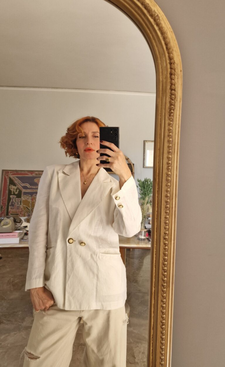 Giacca in Puro Lino white - immagine 7