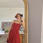 Abito vintage by New York Industrie in seta a Pois