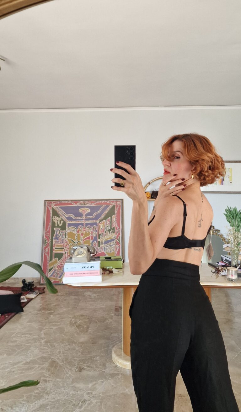 The Perfect black tuxedo Pants : vintage in Puro Lino by Marella - immagine 9