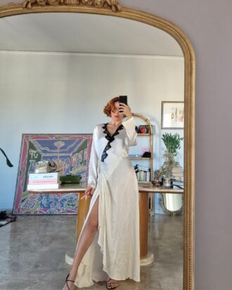 Vestaglia vintage new old stock di Malizia by La Perla in Seta