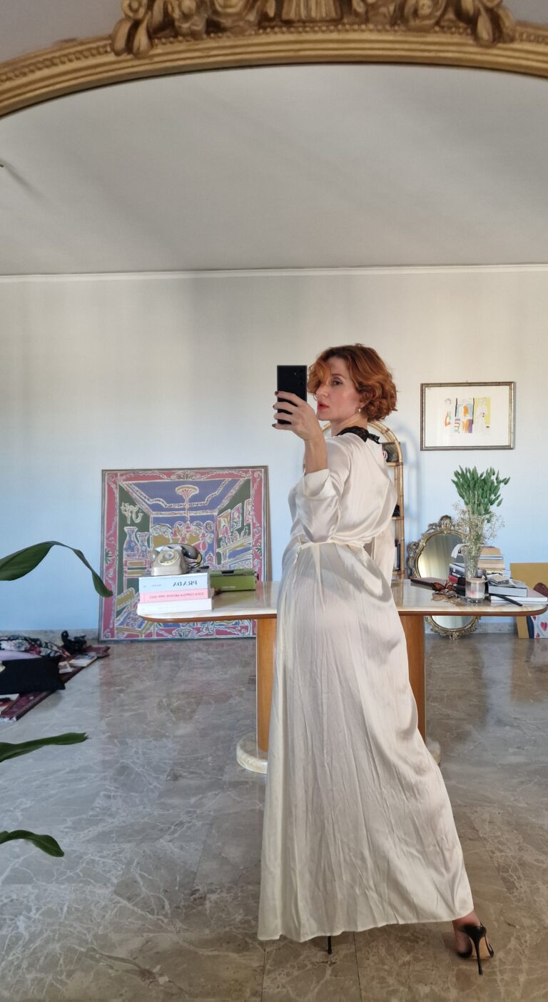 Vestaglia vintage new old stock di Malizia by La Perla in Seta - immagine 3