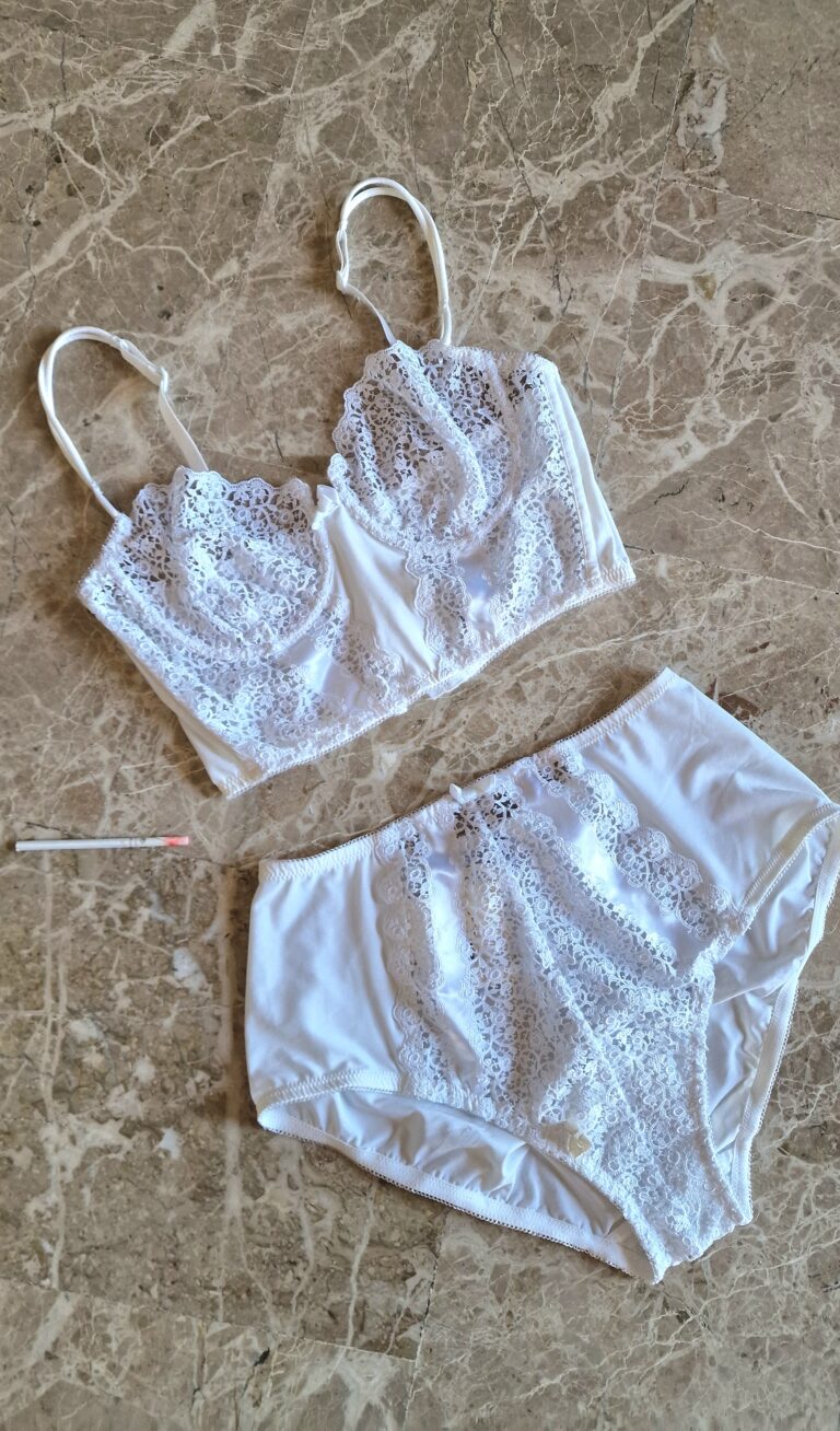 Set lingerie bianco bridal vintage ma nuovo by La Perla prima linea