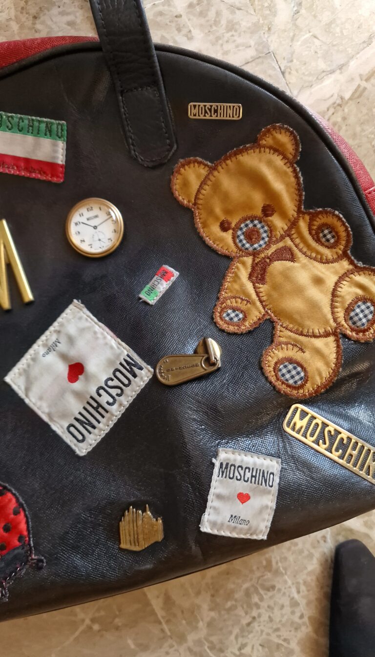 Borsa  Moschino vintage 1993 da collezione con patch - immagine 3