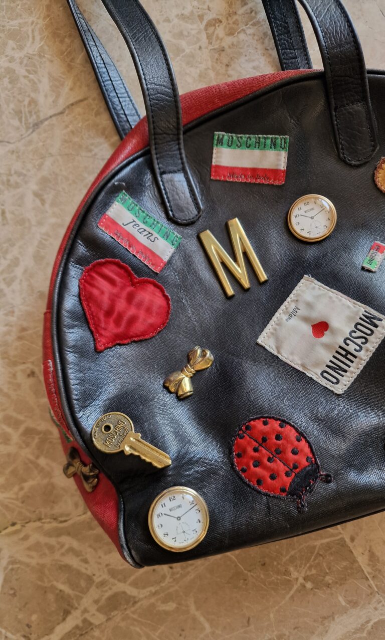 Borsa  Moschino vintage 1993 da collezione con patch - immagine 4