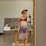 Gonna in pizzo sfumato by La Perla prima linea new old stock