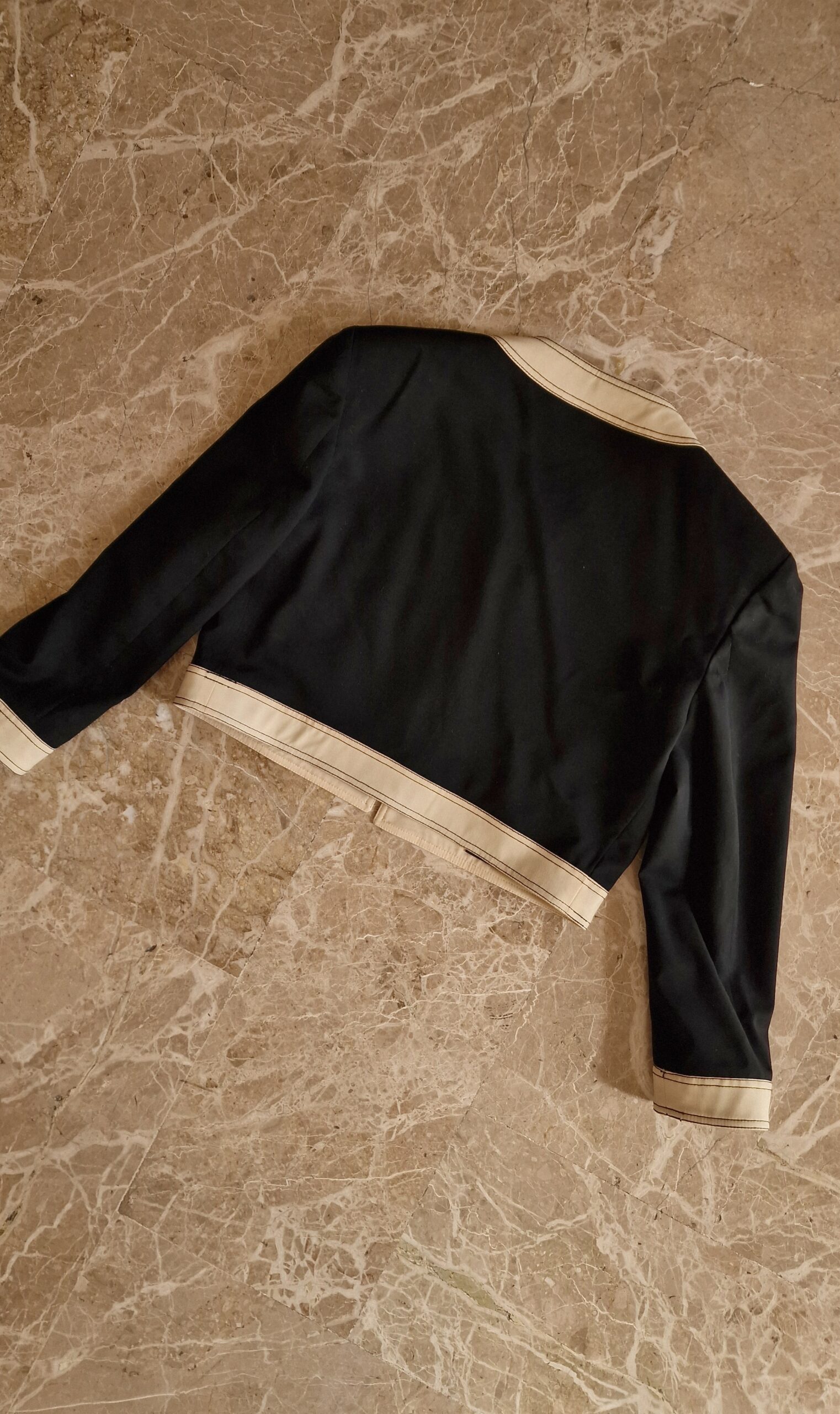 Moschino vintage bolero jacket black& white - immagine 6