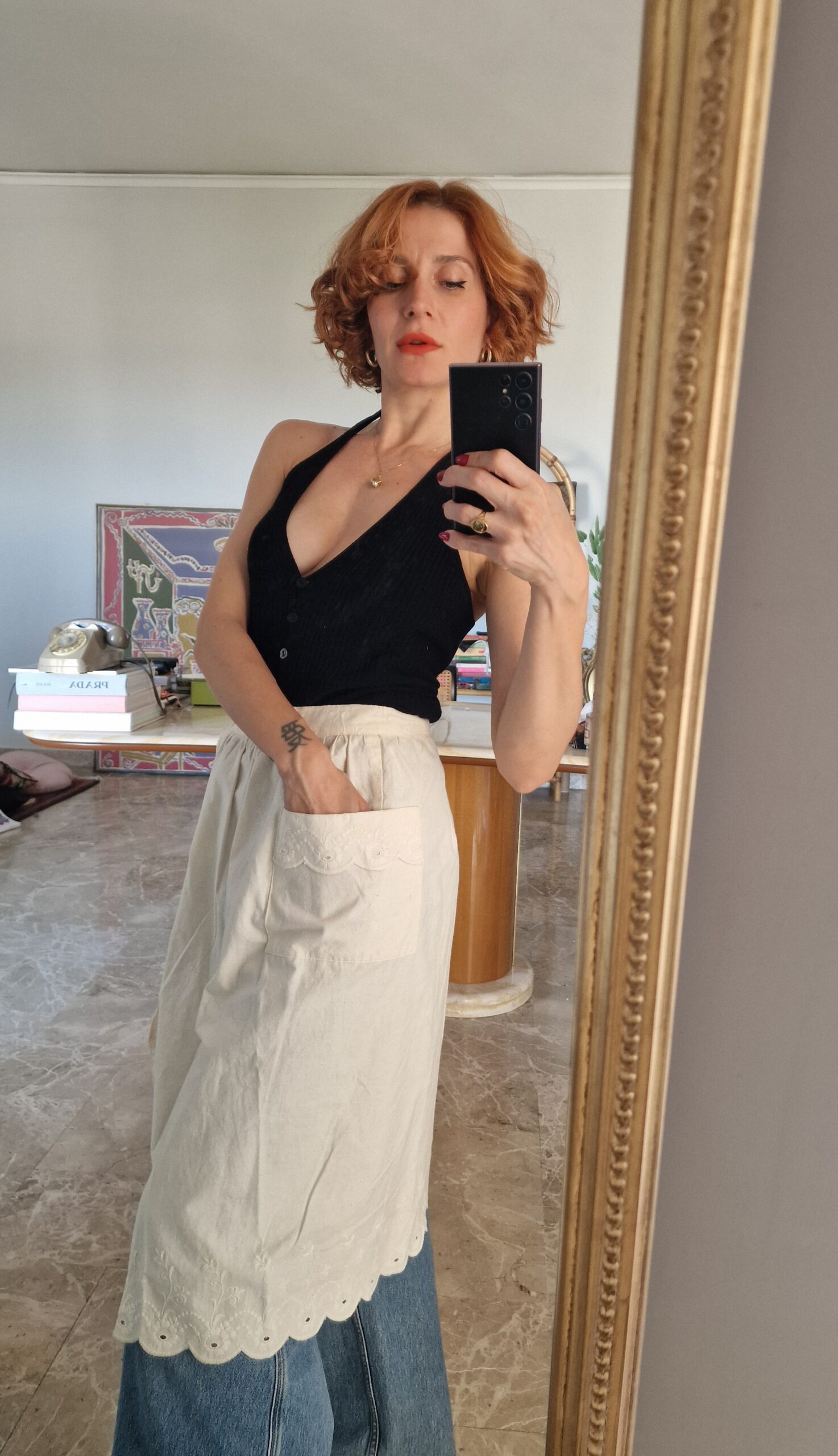 Gonna vintage portafoglio in Puro cotone - immagine 4