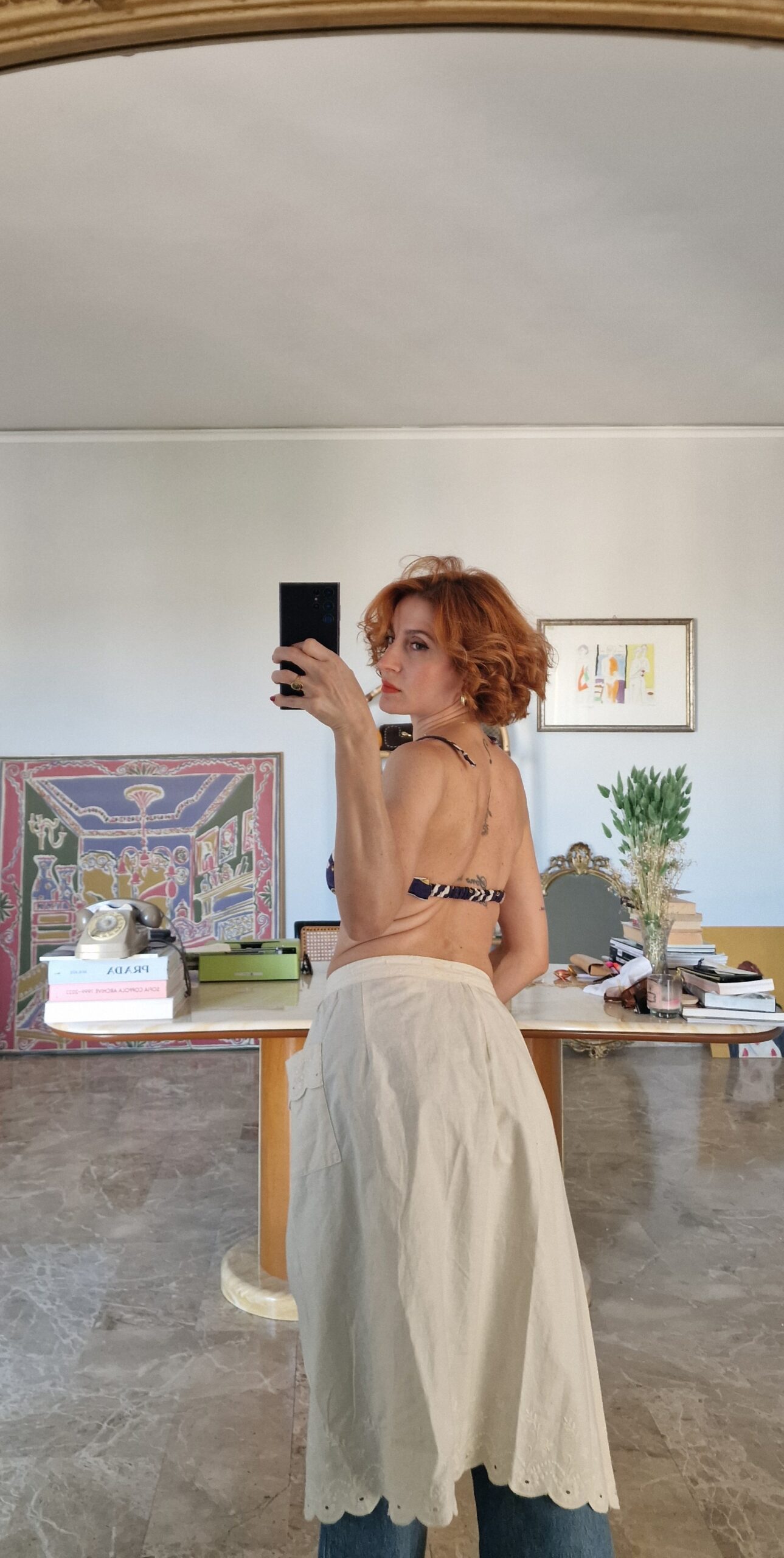 Gonna vintage portafoglio in Puro cotone - immagine 2