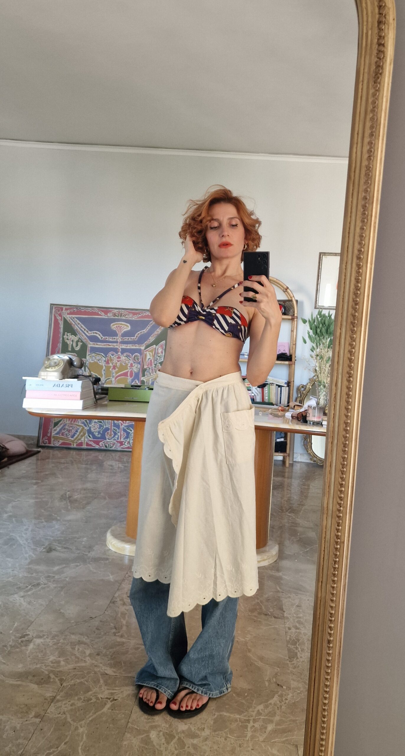 Gonna vintage portafoglio in Puro cotone - immagine 3