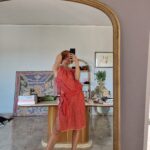 Lancetti Alta moda vintage d'archivio anni 70 polka dress