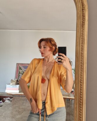 Blusa in Seta Liquida Malizia by La Perla vinyage ma nuova tg 2 (44/46)