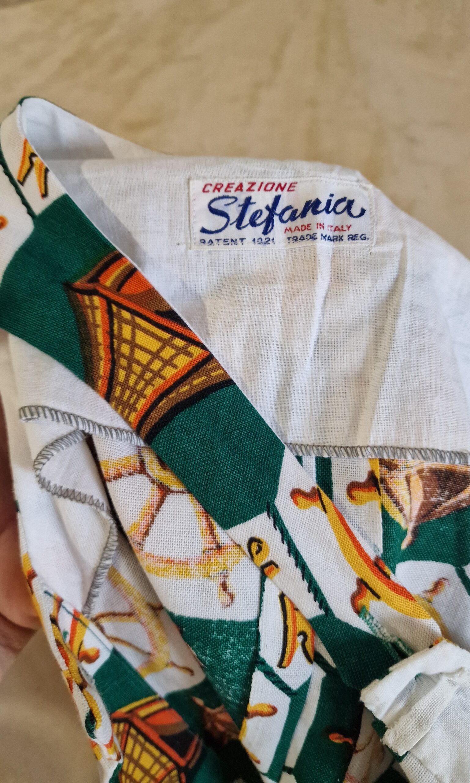 Abito vintage Sartoriale anni 60 in lino - immagine 11