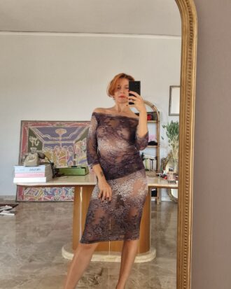 Completo in Pizzo Sfumato by La Perla prima linea vintage ma nuovo