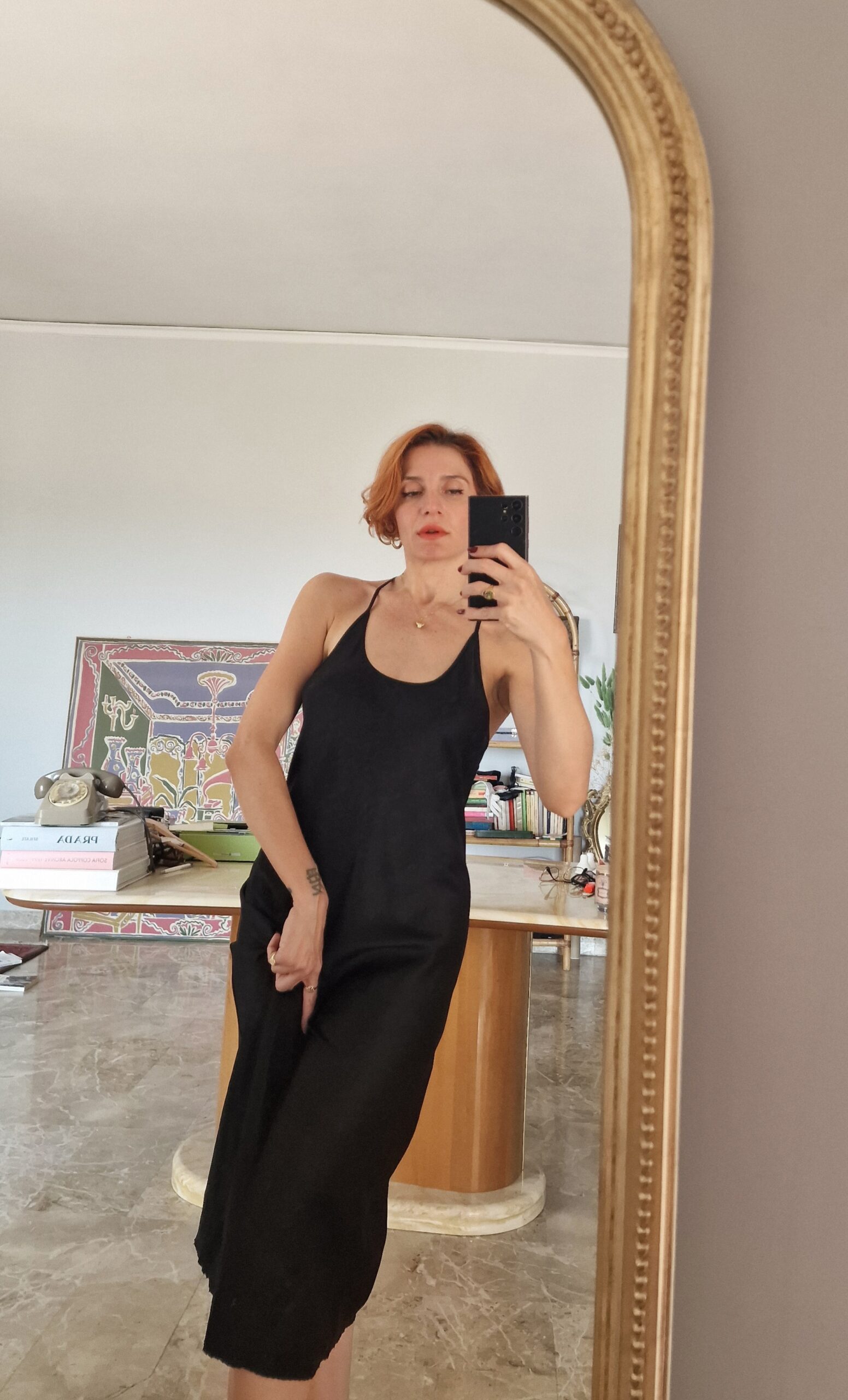 Black minimal dress by T Alexander Wang - immagine 4