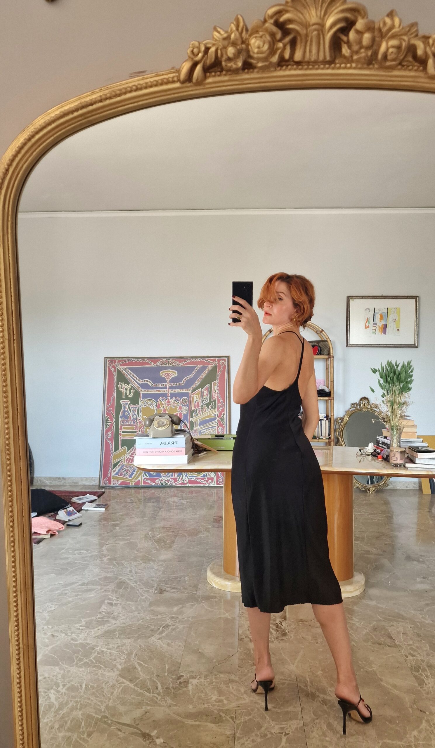 Black minimal dress by T Alexander Wang - immagine 3