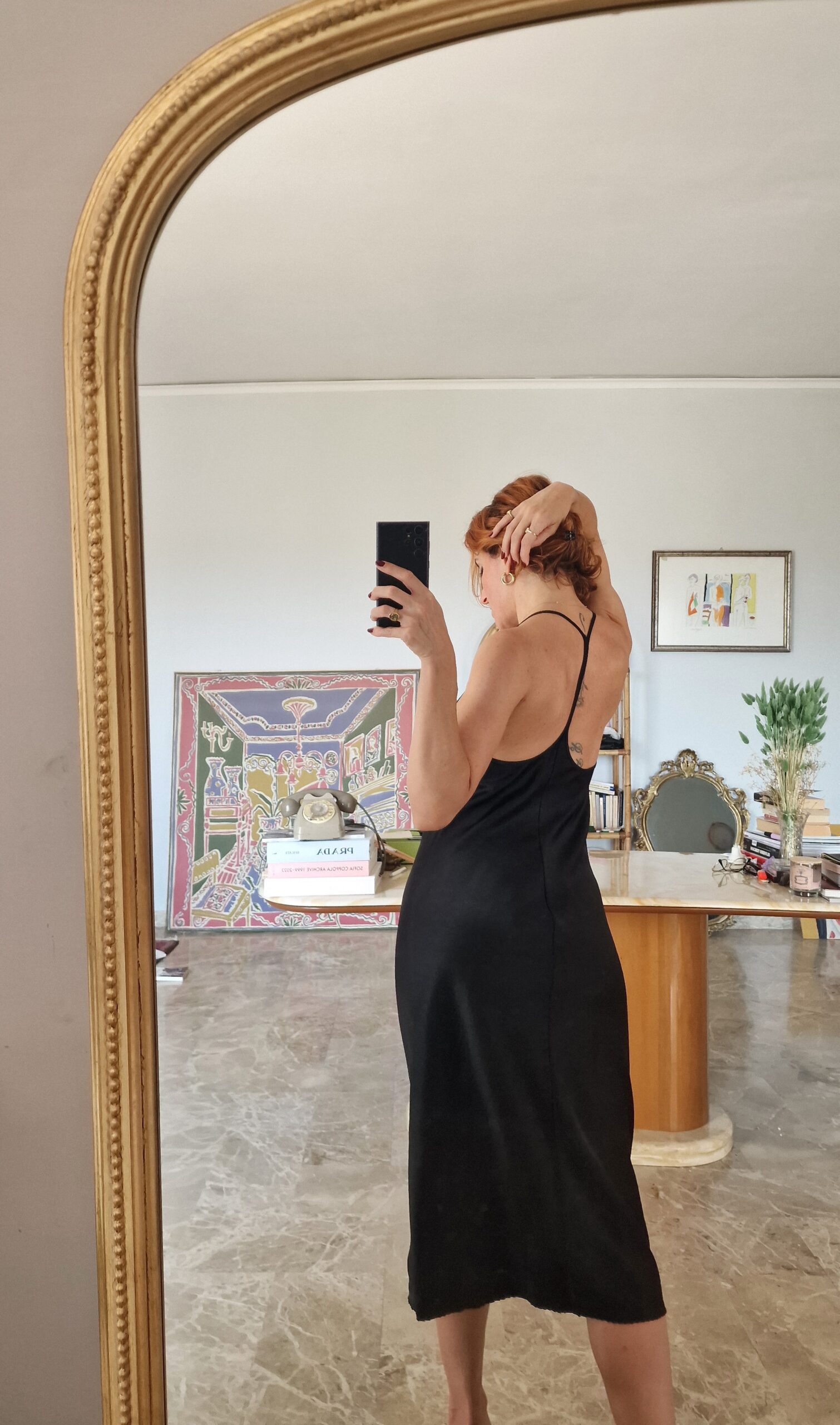 Black minimal dress by T Alexander Wang
