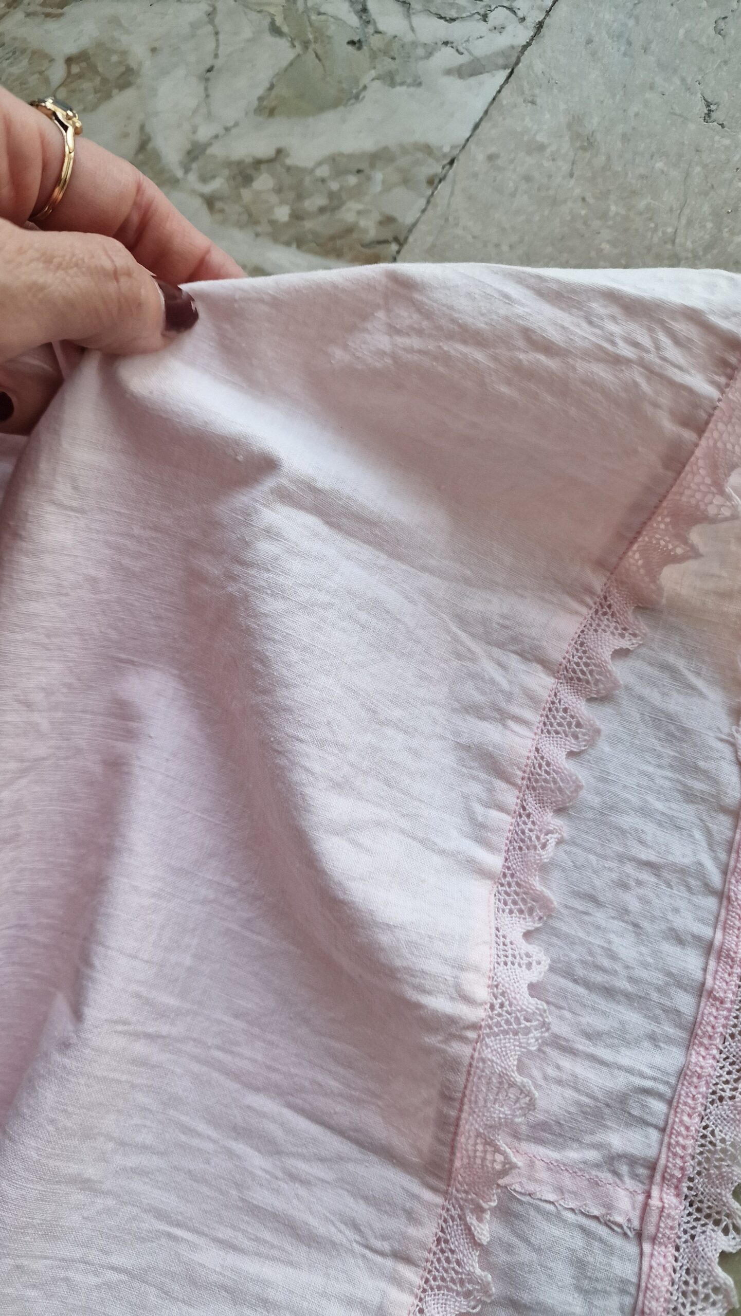 Abito sottoveste vintage rosa - immagine 6