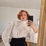 Camicia vittoriana in cotone antico
