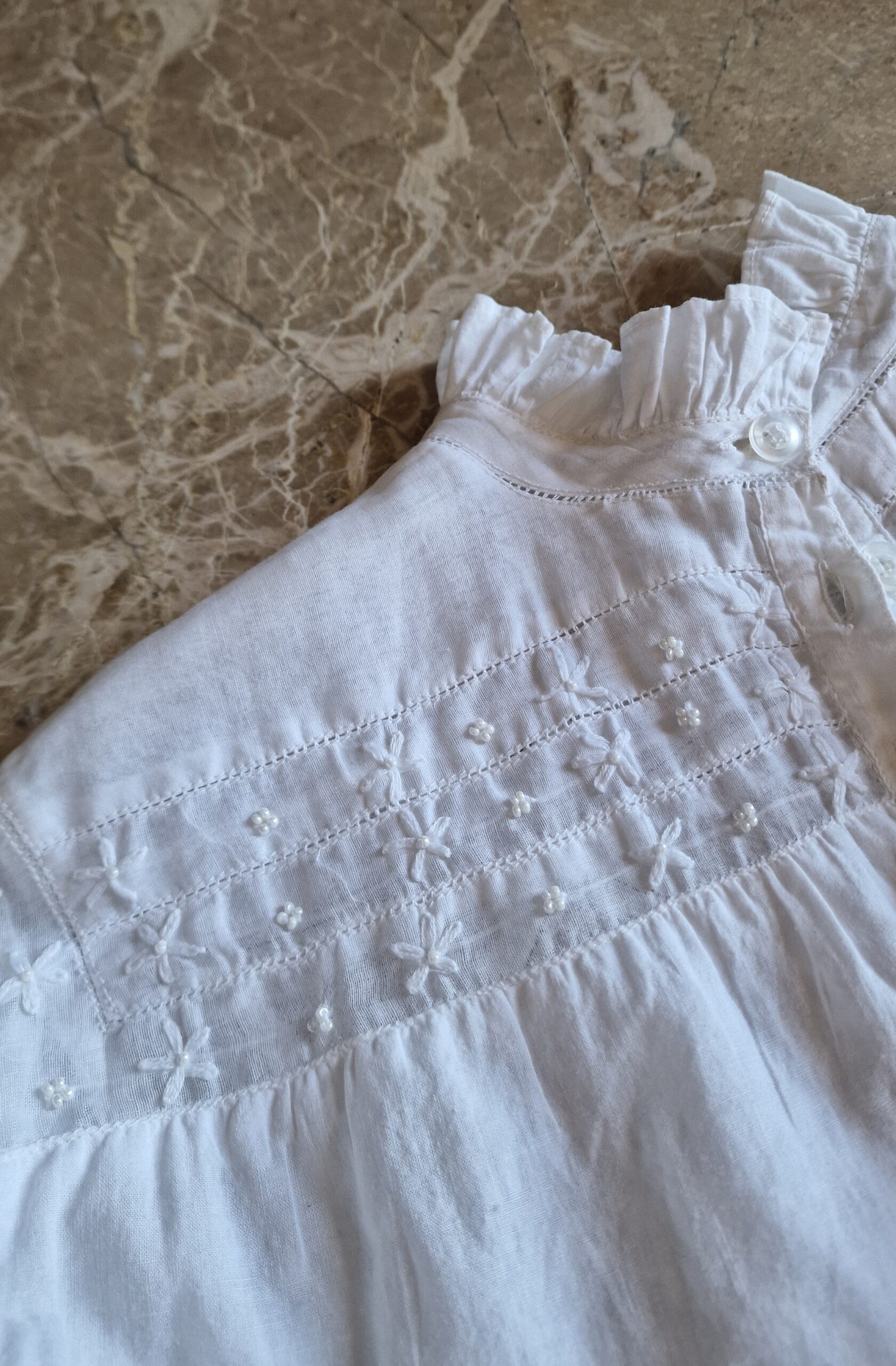 Camicia vittoriana in cotone antico - immagine 11