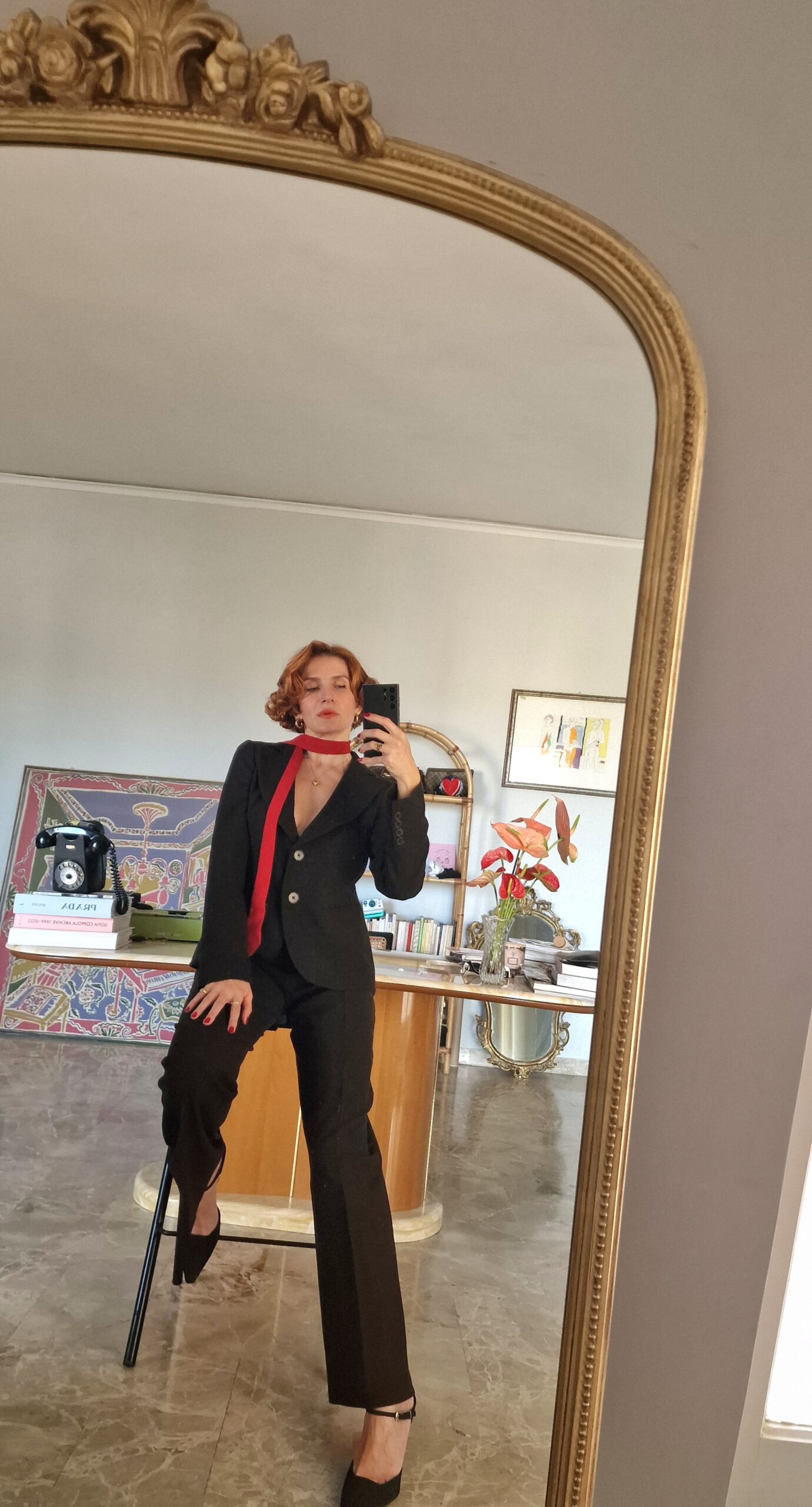 Tailleur vintage in lana cioccolato by Emporio Armani - immagine 4
